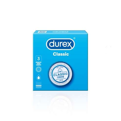 DUREX Classic - Prezervativy, 3 ks